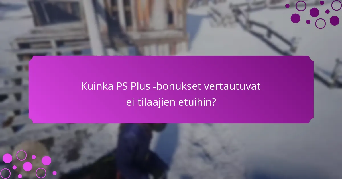 Mitkä ovat nykyiset rajoitetut tarjoukset PS Plus -tilaajille?