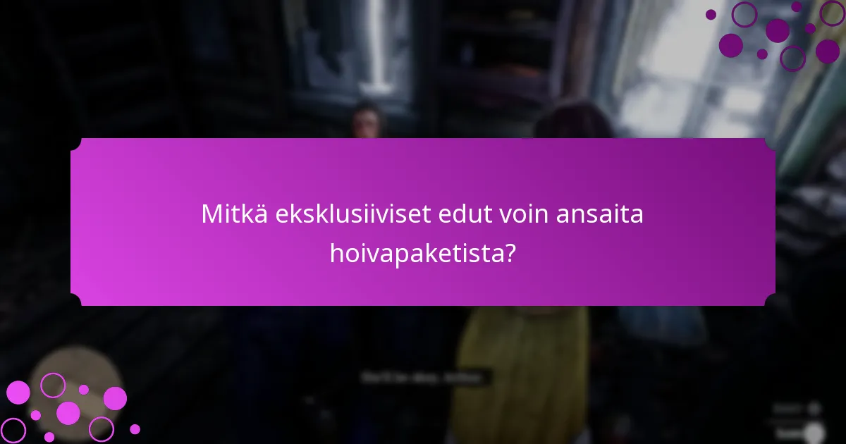 Mitkä ovat nykyiset rajoitetun ajan tarjoukset hoivapaketille?